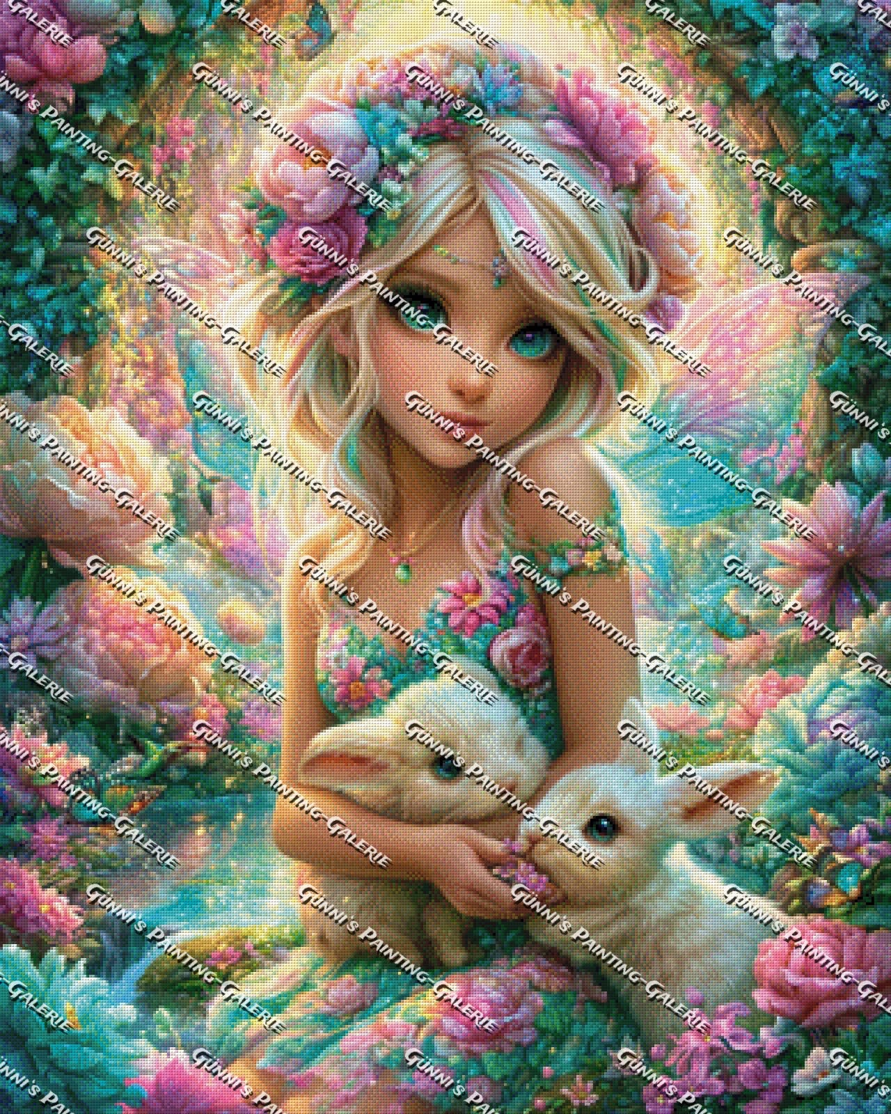 Flügel voller Hoffnung by Elly_A.I. 80x100 320 Farben