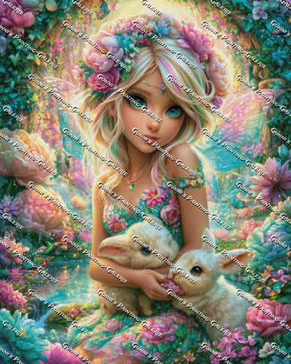 Flügel voller Hoffnung by Elly_A.I. 80x100 320 Farben