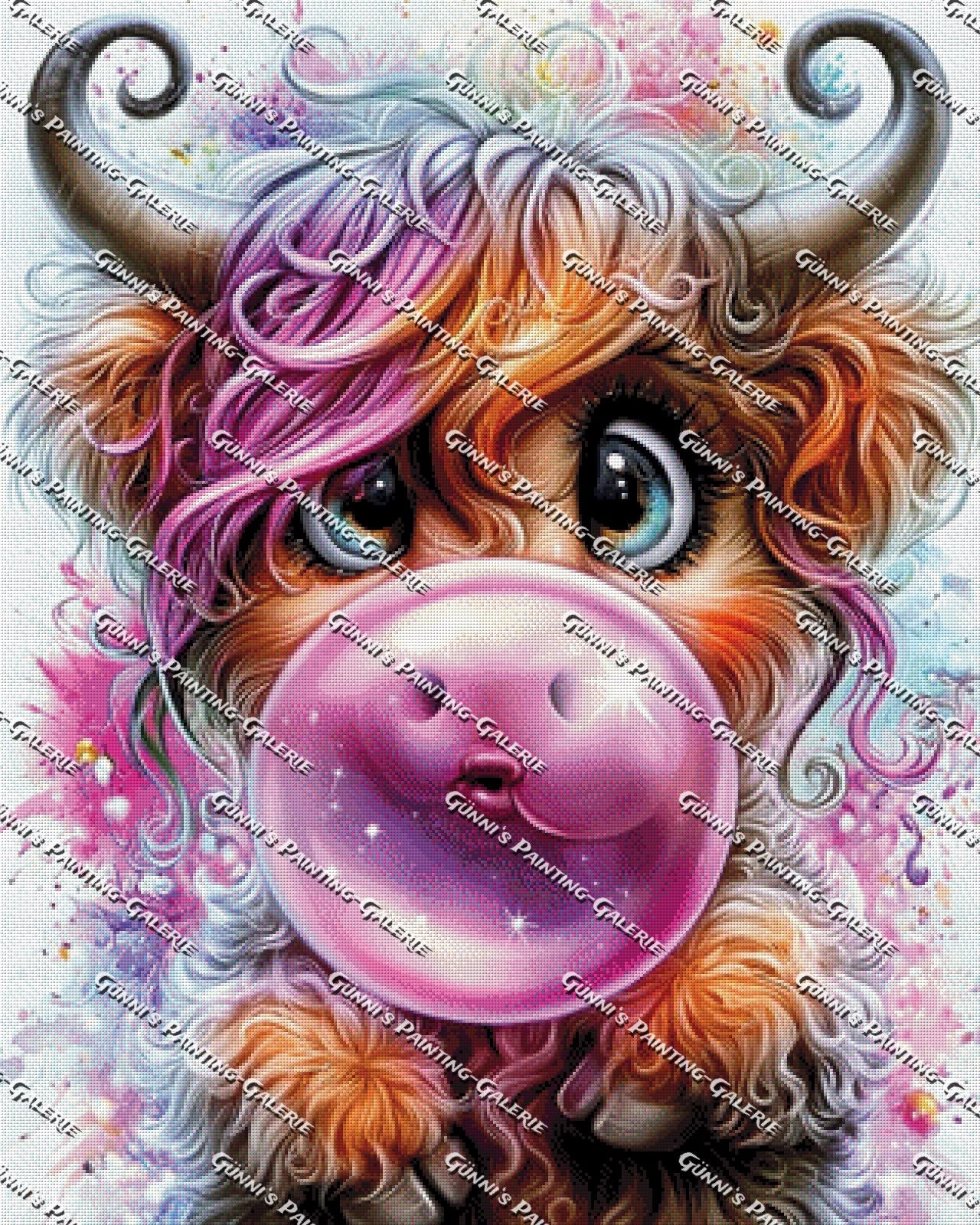 Bubble Muh by illumaris KI_Art 80x100 295 Farben