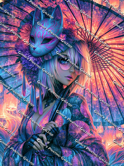 Die Fuchspriesterin by Sweet_Loco_AI 90x120 210 Farben
