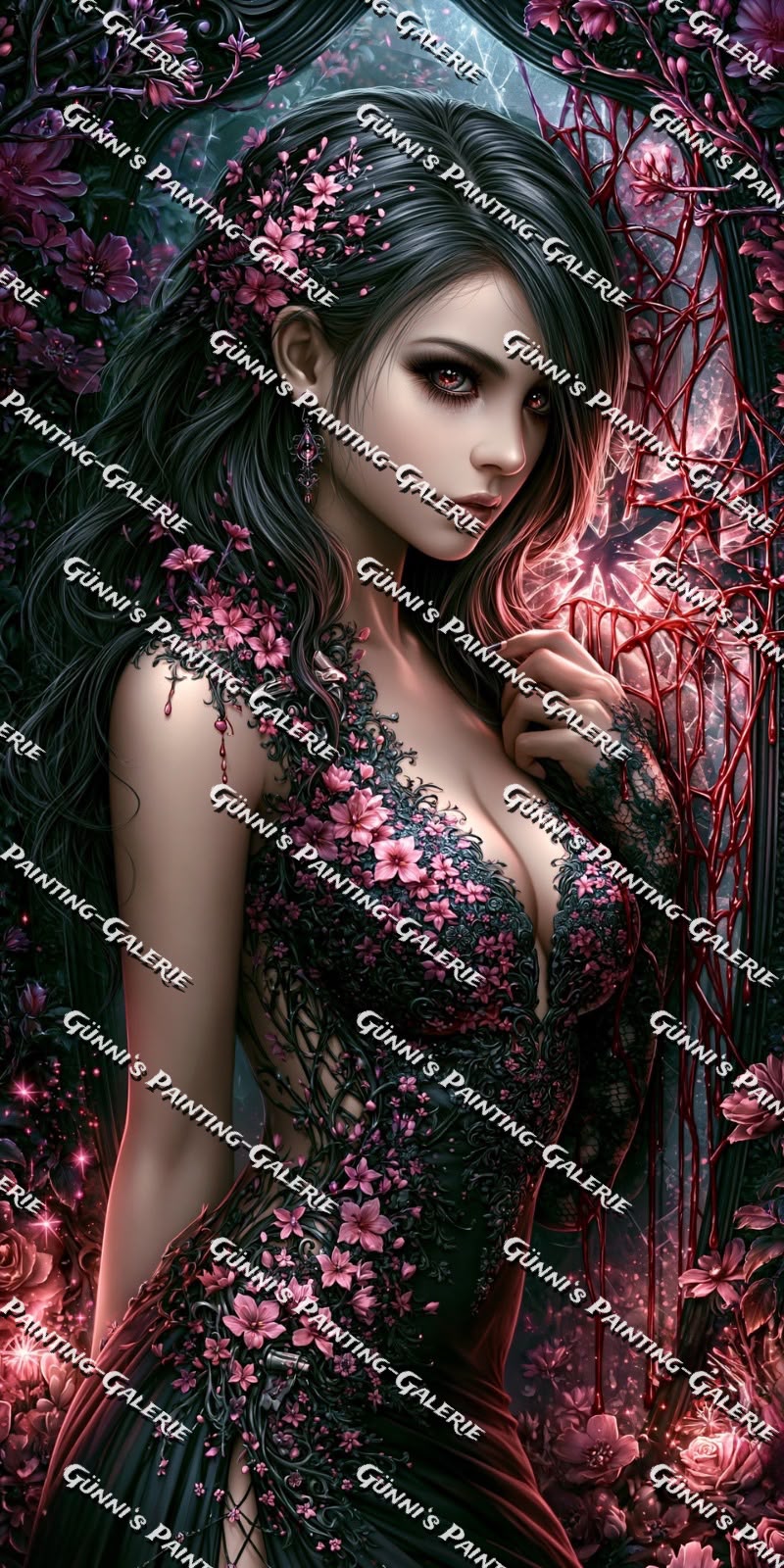 Blüten der Finsternis by Sweet_Loco_AI 70x140 195 Farben