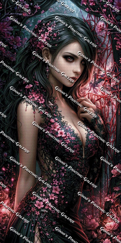 Blüten der Finsternis by Sweet_Loco_AI 70x140 195 Farben