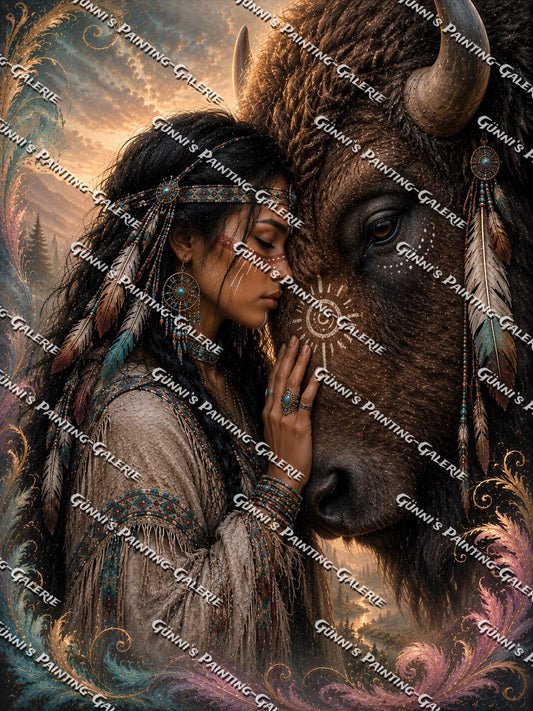 Seelenverbindung by Biggilee_Art 75x100 140 Farben