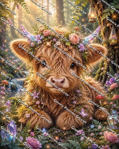 Das verzauberte Kälbchen by Biggilee_Art 80x100 270 Farben