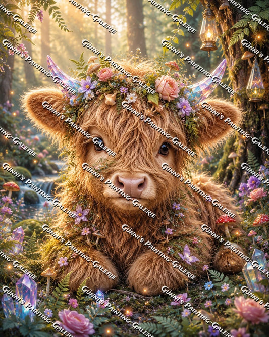 Das verzauberte Kälbchen by Biggilee_Art 80x100 270 Farben