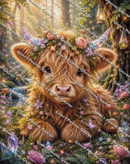 Das verzauberte Kälbchen by Biggilee_Art 80x100 270 Farben