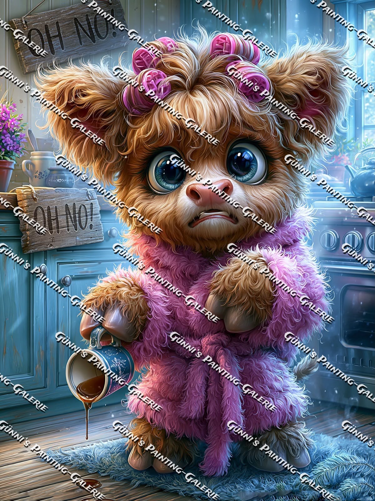 Muh-Chaos am Morgen by illumaris KI_Art 90x120 270 Farben