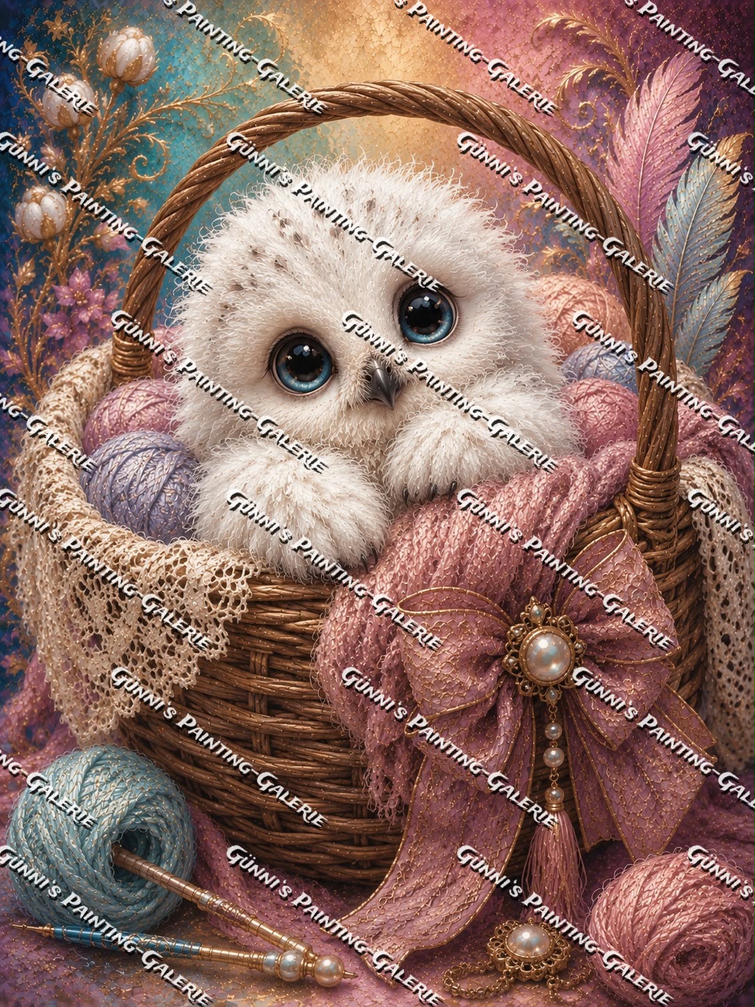 Im Korb der Geborgenheit by Biggilee_Art 75x100 195 Farben