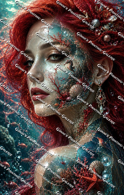 Die Hüterin der Tiefe by Biggilee_Art 70x110 255 Farben