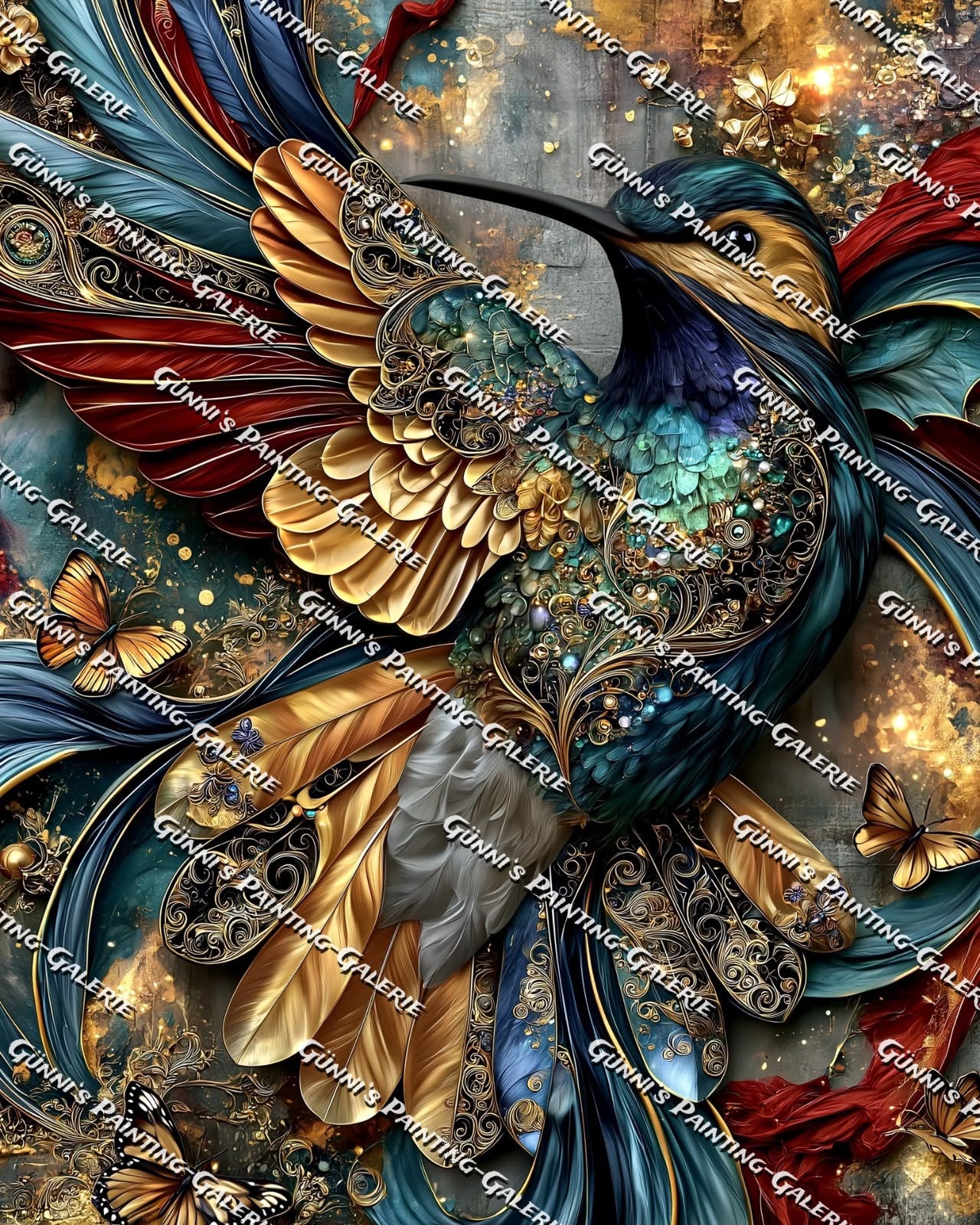 Juwel der Lüfte by QN 80x100 270 Farben
