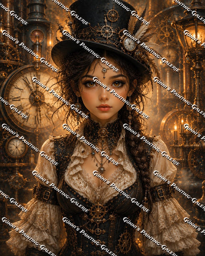 Die Herrin der Zeit by Biggilee_Art 80x100 115 Farben