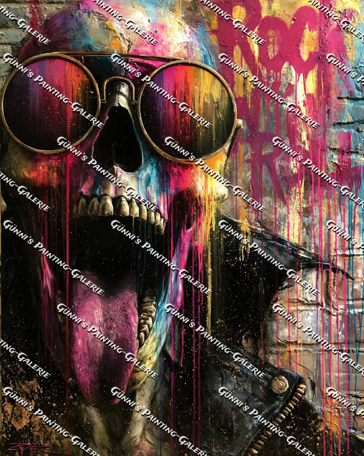 Graffiti Skull by Karla 80x100 290 Farben