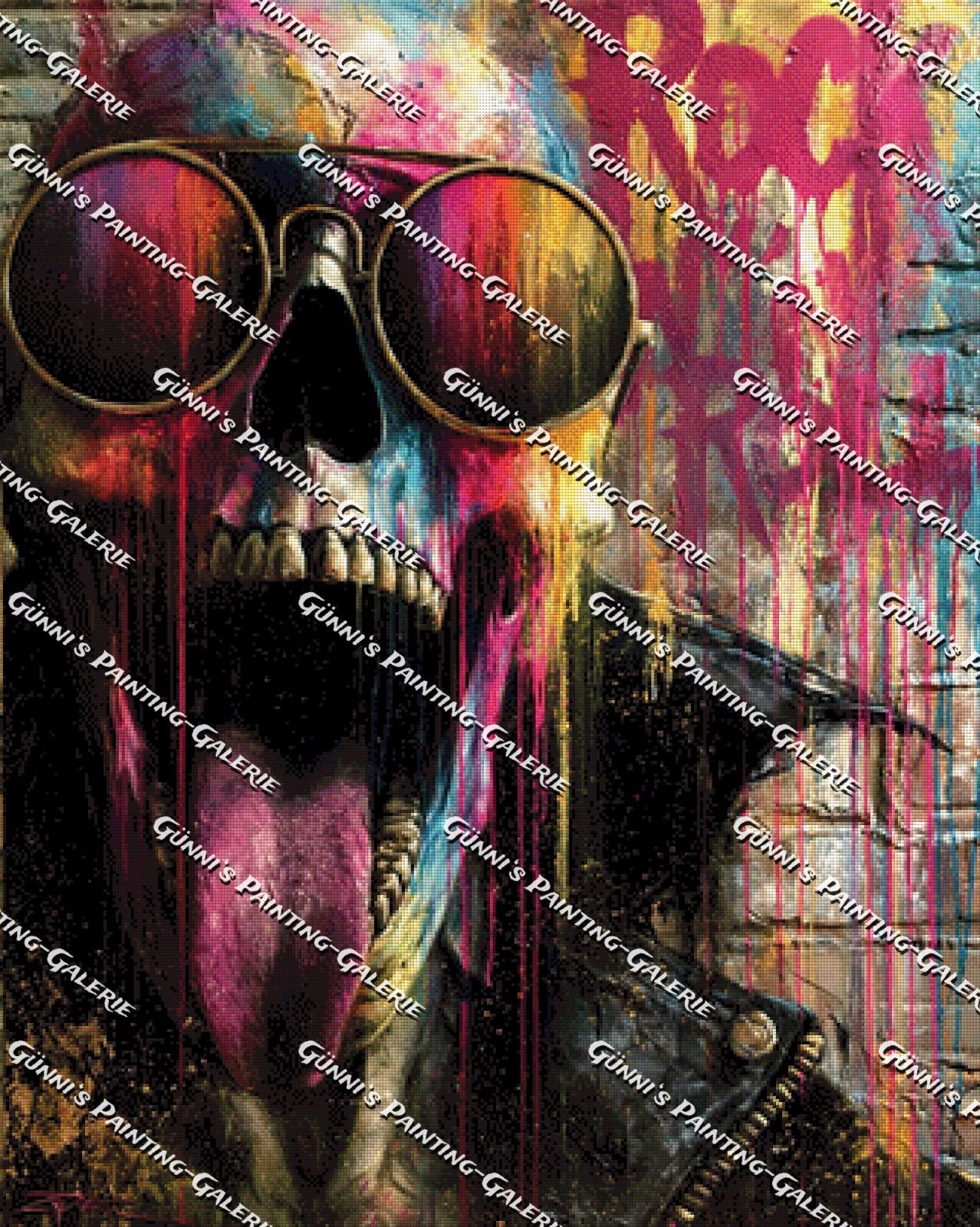 Graffiti Skull by Karla 80x100 290 Farben