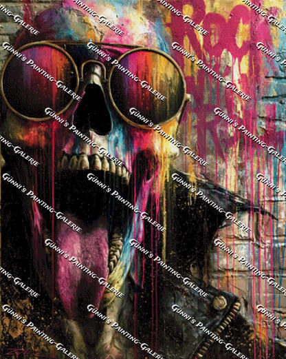 Graffiti Skull by Karla 80x100 290 Farben