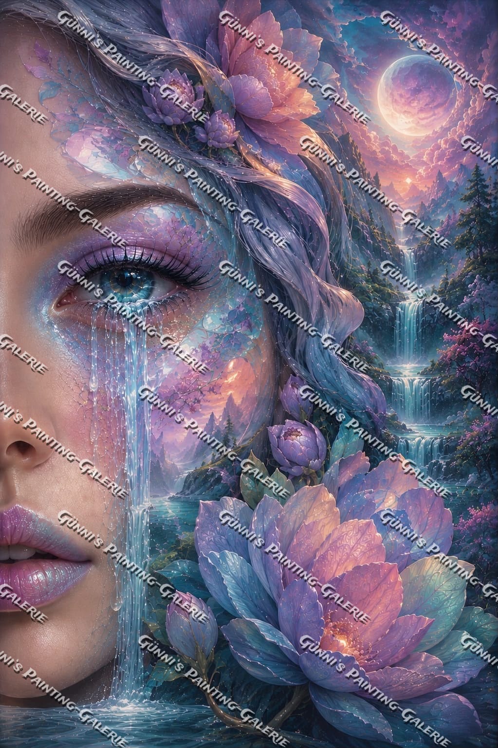 Tränen des Mondes by Biggilee_Art 80x120 180 Farben