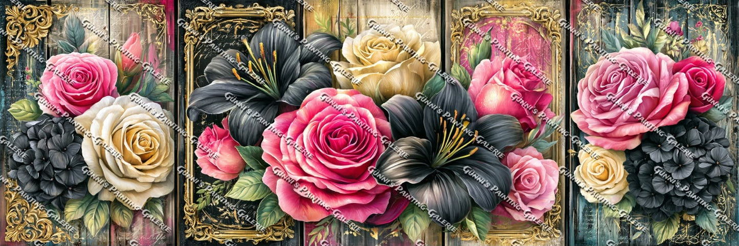 Geheimnisvolle Blüten by Elly_A.I. 300x100 325 Farben