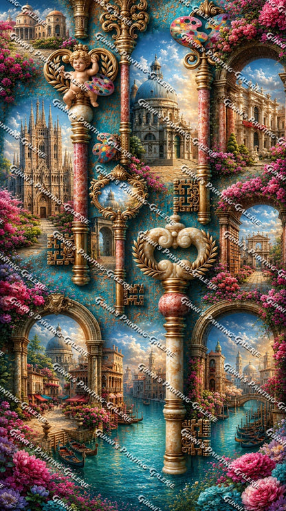 Der Schlüssel zum Paradies by Elly_A.I 70x125 290 Farben