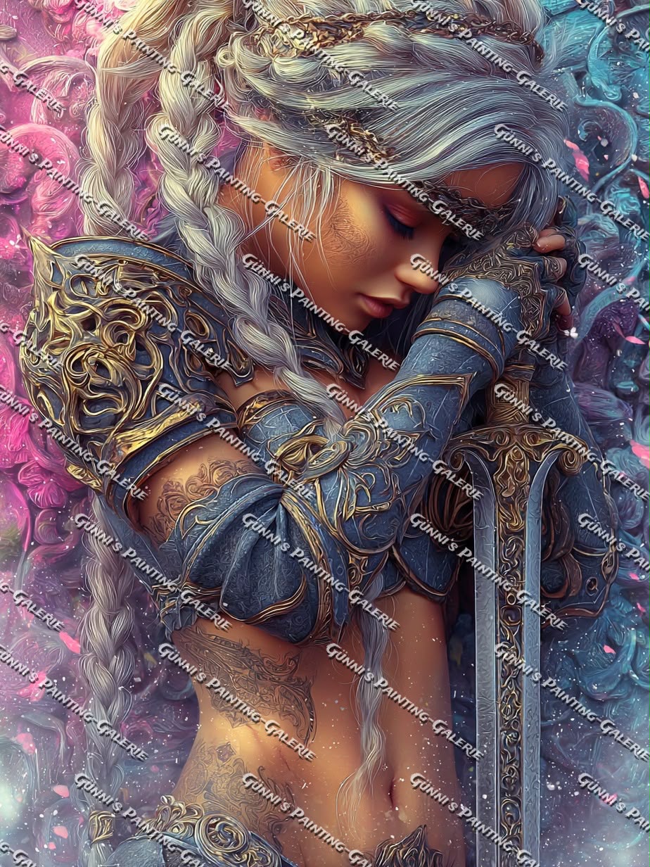 Die Wächterin der Stille by Elly_A.I. 90x120 225 Farben