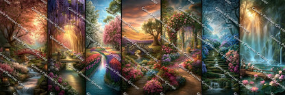 Die Magie der sieben Gärten by Elly_A.I. 300x100 350 Farben