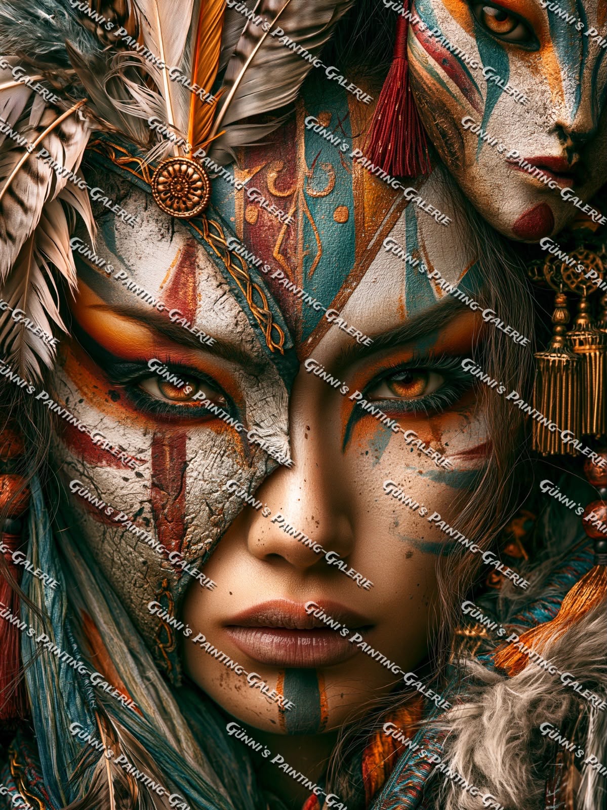 Die Stammeshüterin by Sweet_Loco_AI 75x100 180 Farben