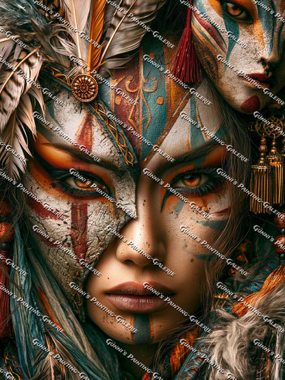 Die Stammeshüterin by Sweet_Loco_AI 75x100 180 Farben