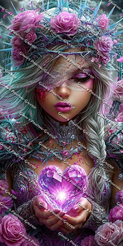 Das Herz der Dornenkönigin by Elly_A.I. 60x120 240 Farben