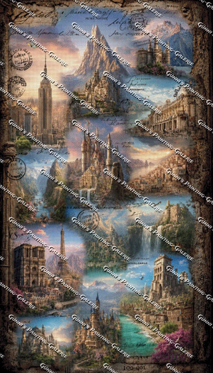 Reise durch die Zeit by Elly_A.I. 80x140 230 Farben