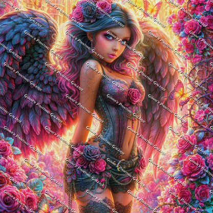 Flügel aus Rosenlicht by Sweet_Loco_AI 100x100 320 Farben