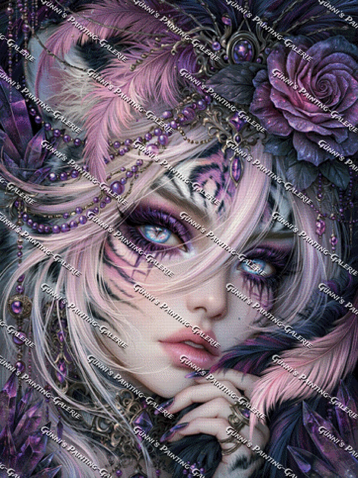 Die Kristallkönigin by Sweet_Loco_AI 90x120 175 Farben