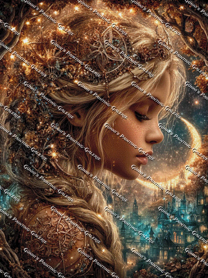 Die Wächterin des Halbmondes by Elly_A.I. 90x120 215 Farben