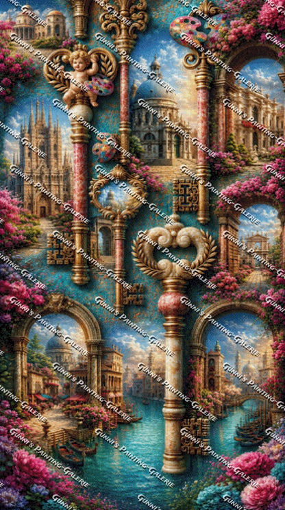 Der Schlüssel zum Paradies by Elly_A.I 70x125 290 Farben