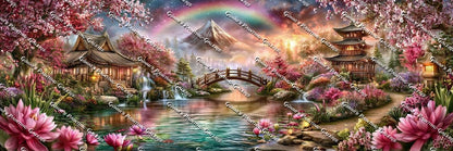 Japanisches Blütenparadies by Andy‘s_AI_Art 300x100 325 Farben