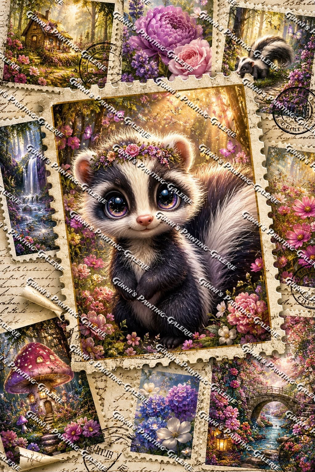 Collage - Frühlingsgeflüster by Elly_A.I. 80x120 275 Farben