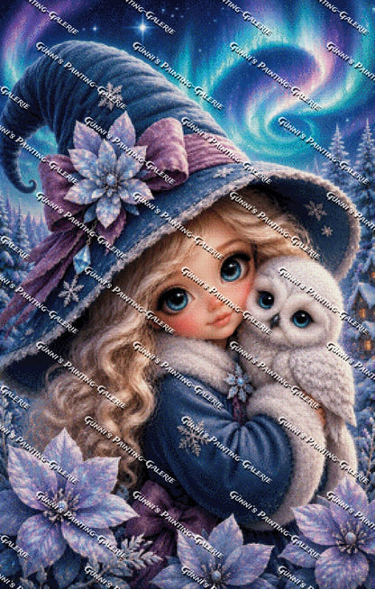 Die kleine Winterhexe by Biggilee_Art 70x110 205 Farben