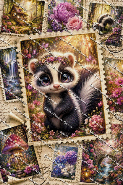 Collage - Frühlingsgeflüster by Elly_A.I. 80x120 275 Farben