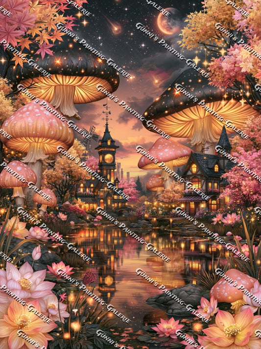 Das leuchtende Pilzparadies by Sweet_Loco_AI 90x120 210 Farben