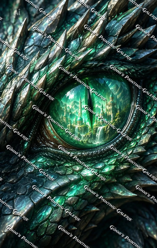 Im Blick des Drachen by Biggilee_Art 70x110 175 Farben