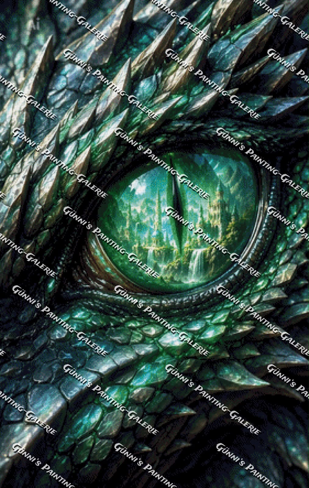 Im Blick des Drachen by Biggilee_Art 70x110 175 Farben