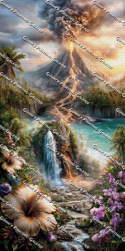 Die erwachte Insel by Elly_A.I. 70x140 285 Farben