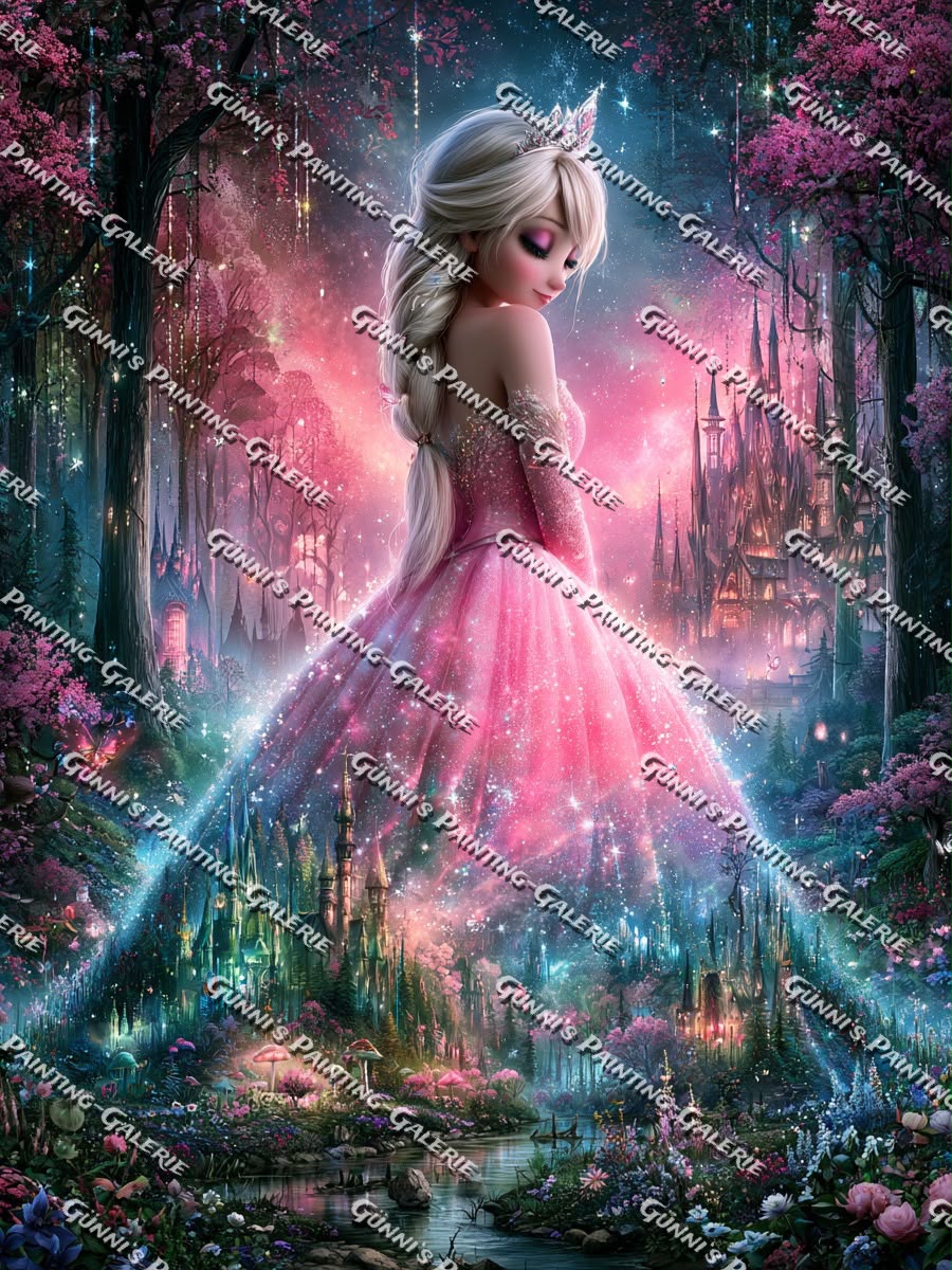 Die Königin des Sternenwaldes by Elly_A.I. 90x120 290 Farben
