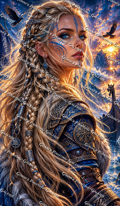 Walküre des Nordens by Biggilee_Art 70x120 245 Farben
