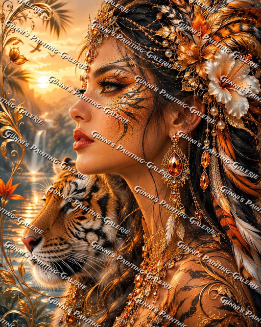 Goldene Wildnis by Biggilee_Art 80x100 190 Farben