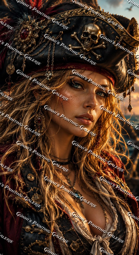 Die Piratenkaiserin by Biggilee_Art 60x110 170 Farben