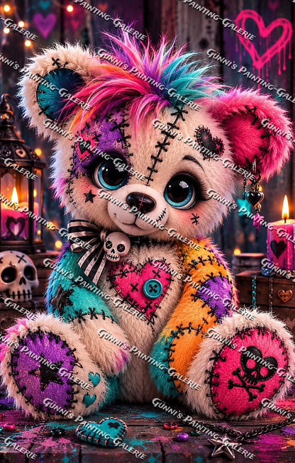 Kunterbunt & Verrückt by Biggilee_Art 70x110 285 Farben