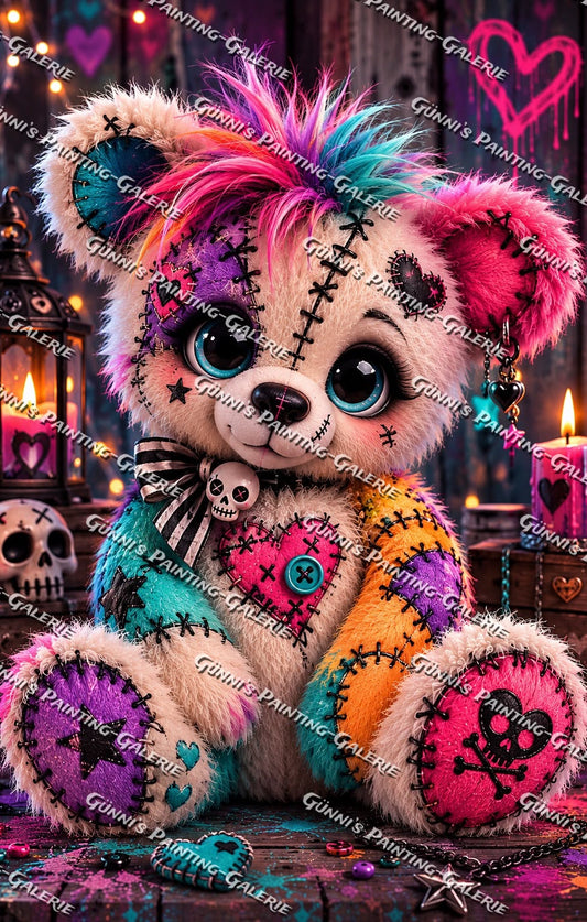 Kunterbunt & Verrückt by Biggilee_Art 70x110 285 Farben