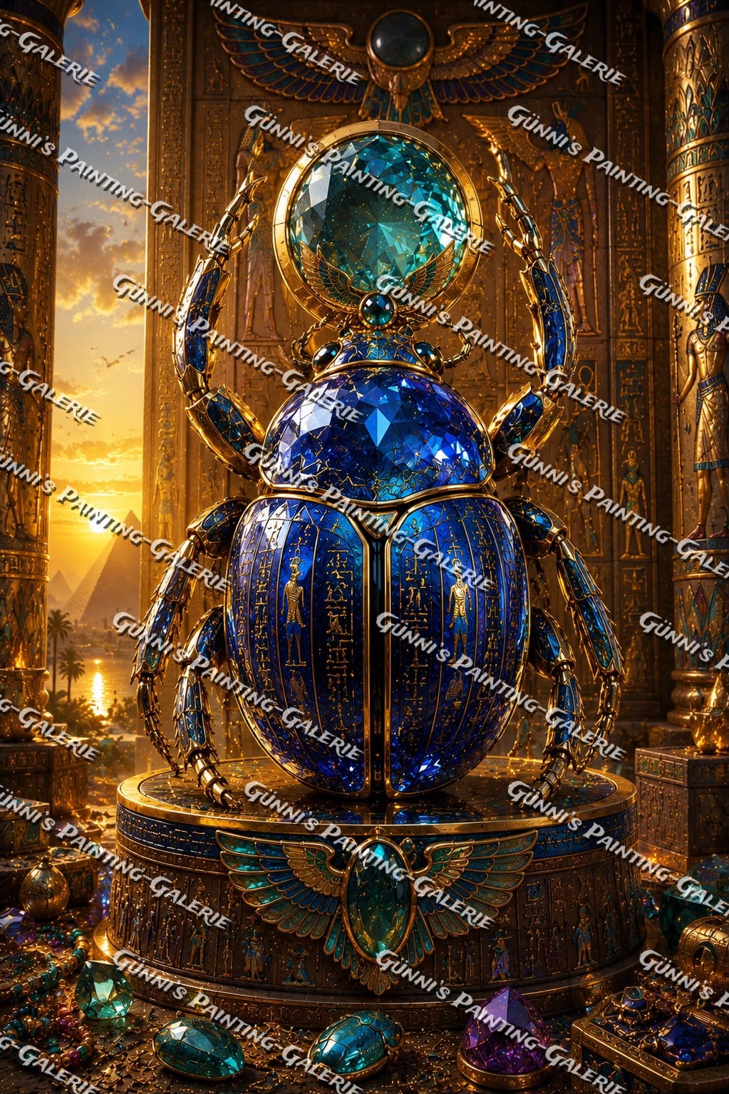 Der heilige Skarabäus by Biggilee_Art 80x120 270 Farben