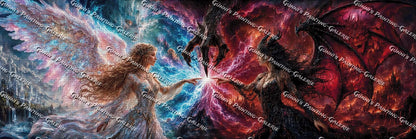 Wenn Licht auf Dunkelheit trifft by Biggilee_Art 300x100 300 Farben