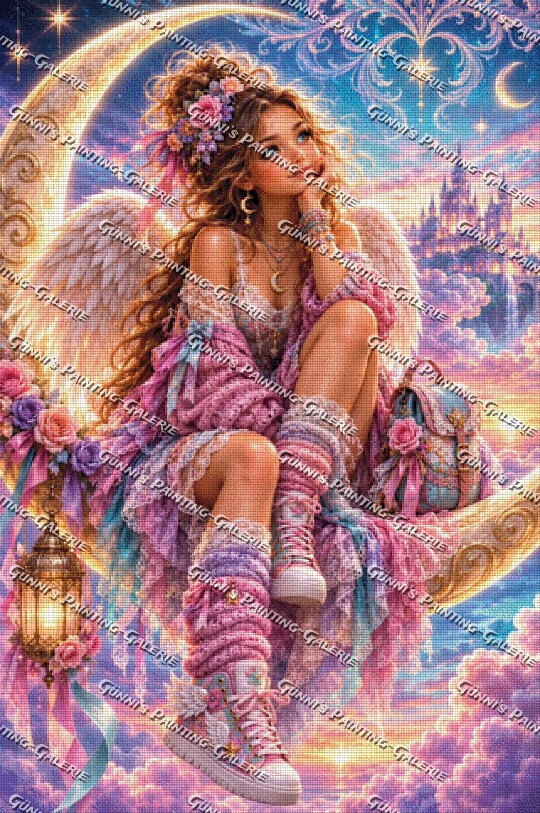 Mondlicht über den Wolken by Biggilee_Art 80x120 295 Farben