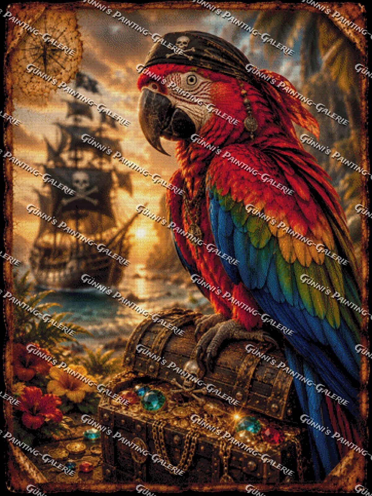Käpt’n Rotfeder by Biggilee_Art 90x120 215 Farben