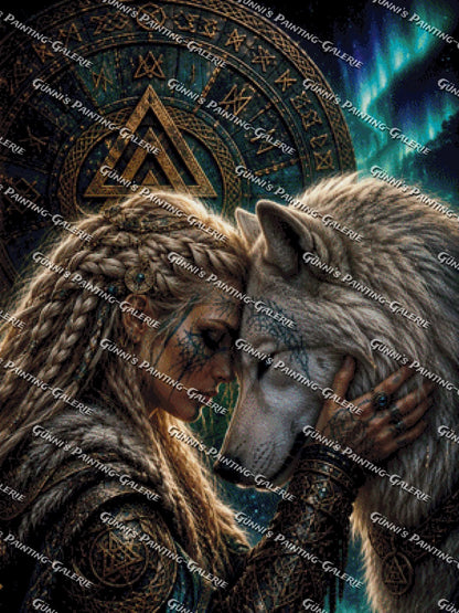 Im Herzen des Wolfes by Biggilee_Art 75x100 160 Farben
